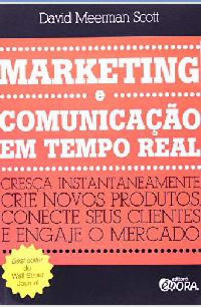 Capa de Marketing e Comunicação em Tempo Real - David Meerman Scott
