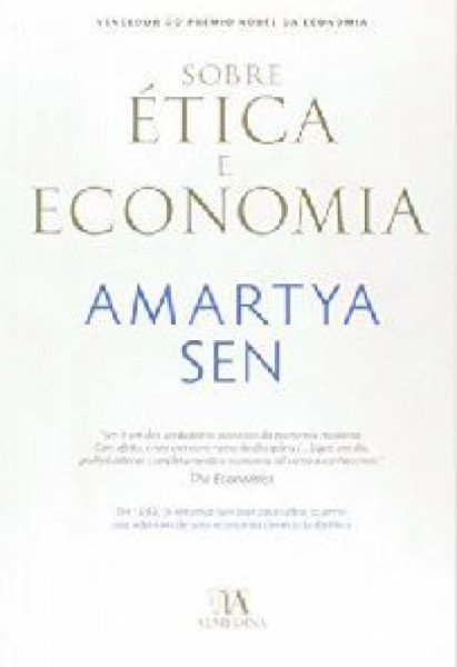 Capa de Sobre ética e economia - Amartya Sen