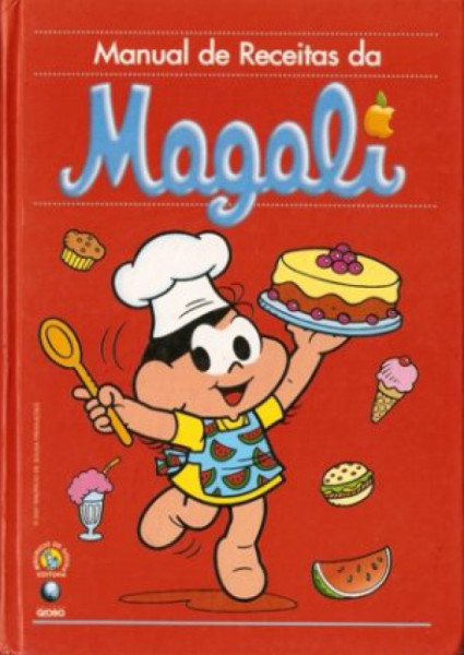 Capa de Manual de receitas da Magali - Mauricio de Sousa