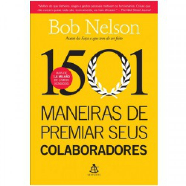 Capa de 1501 MANEIRAS DE PREMIAR SEUS COLABORADORES - Bob Nelson