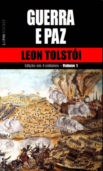 Capa de Guerra e paz volume 1 - Leon Tolstói [Liev Tolstói]