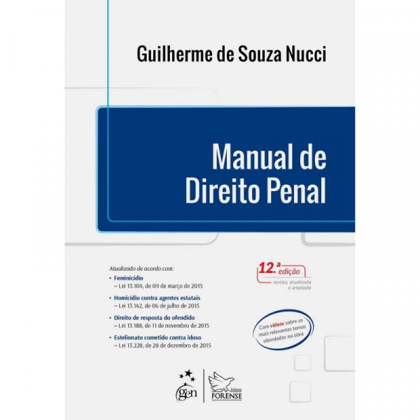 Capa de Manual de Direito Penal - Guilherme de Souza Nucci