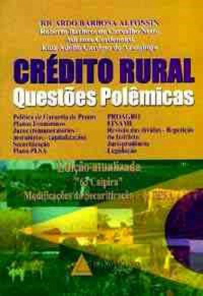 Capa de Crédito Rural Questões Polêmicas - Ricardo Barbosa Alfonsin, Roberto Barbosa de Carvalho Netto, Adriana Cordenonsi, Luiz Adolfo Cardosa de Azambuja