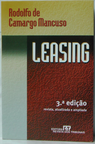 Capa de Leasing - Rodolfo de Camargo Mancuso