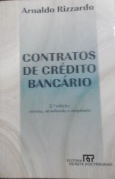 Capa de Contratos de crédito bancário - Arnaldo Rizzardo