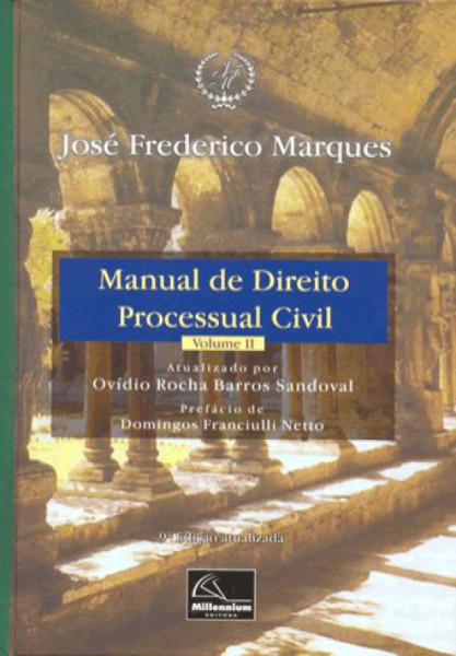Capa de Manual de direito processual civil volume 2 - José Frederico Marques; Ovídio Rocha Barros Sandoval (atual.)