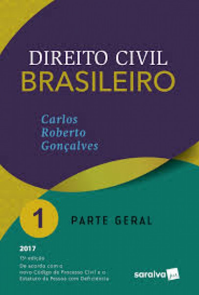 Capa de Direito civil brasileiro volume I - Carlos Roberto Gonçalves