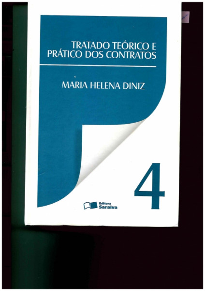 Capa de Tratado teórico e prático dos contratos volume 4 - Maria Helena Diniz