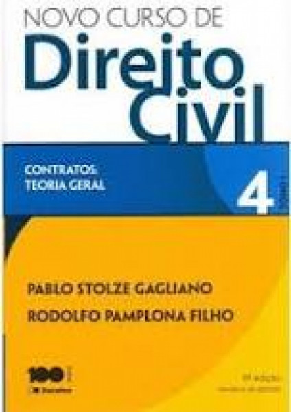 Capa de Novo curso de direito civil volume 4 tomo 1 - Pablo Stolze Gagliano; Rodolfo Pamplona Filho