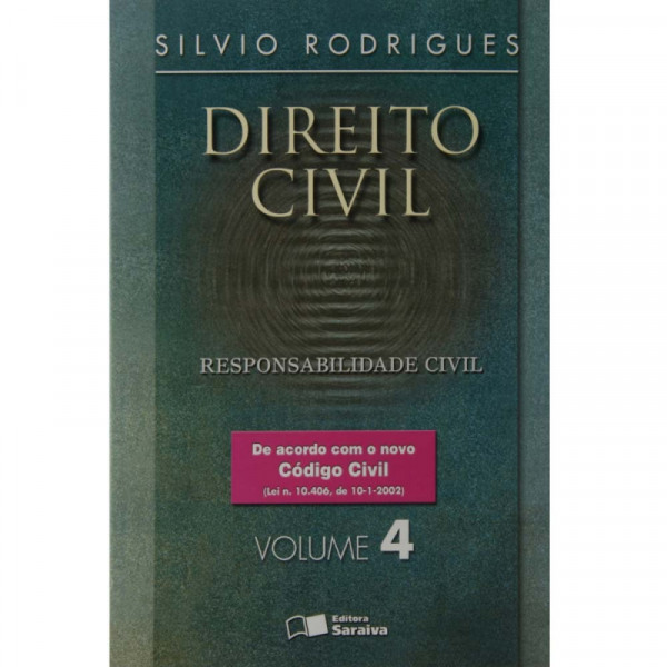 Capa de Direito civil volume 4 - Silvio Rodrigues