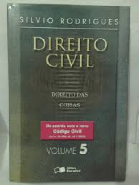 Capa de Direito civil volume 5 - Silvio Rodrigues
