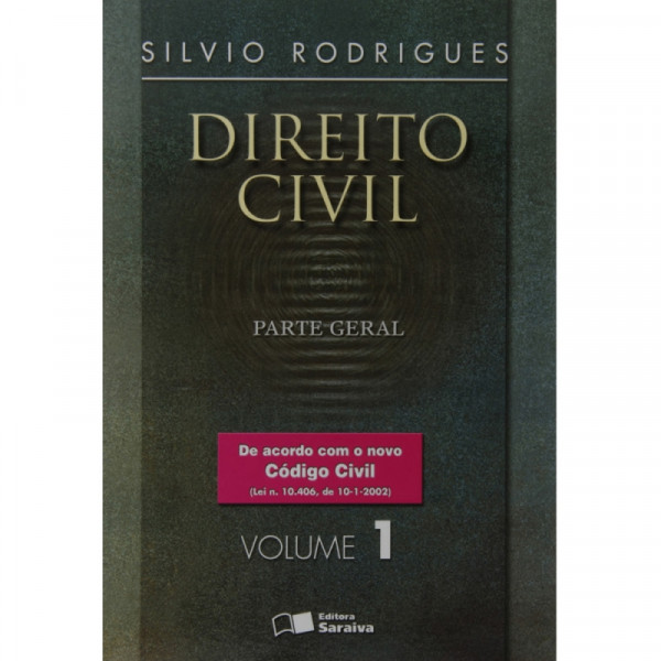 Capa de Direito civil volume 1 - Silvio Rodrigues