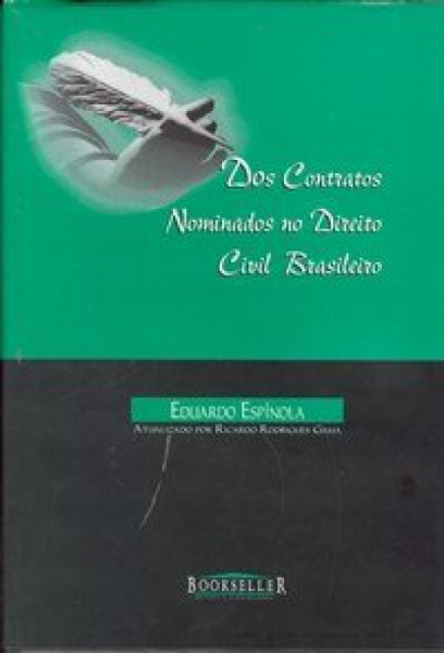 Capa de Dos Contratos Nominados no Direito Civil Brasileiro - Eduardo Espínola