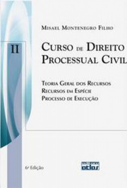 Capa de Curso de Direito Processual Civil Vol. 2 - Montenegro Filho