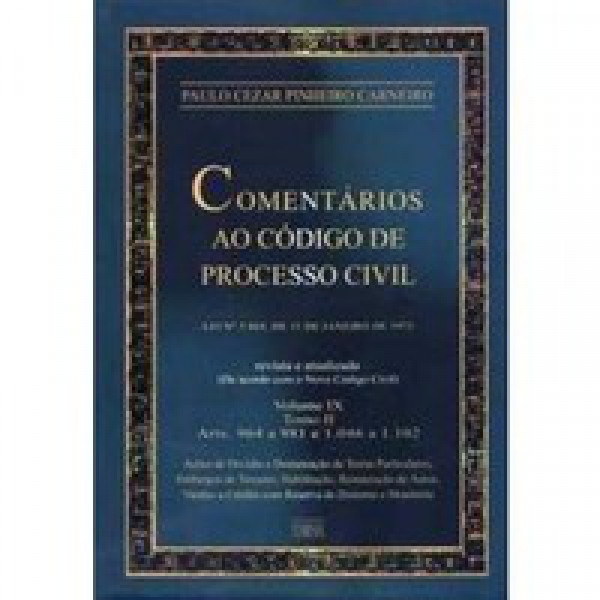 Capa de Comentários ao Código de Processo Civil - Paulo Cezar Pinheiro Carneiro