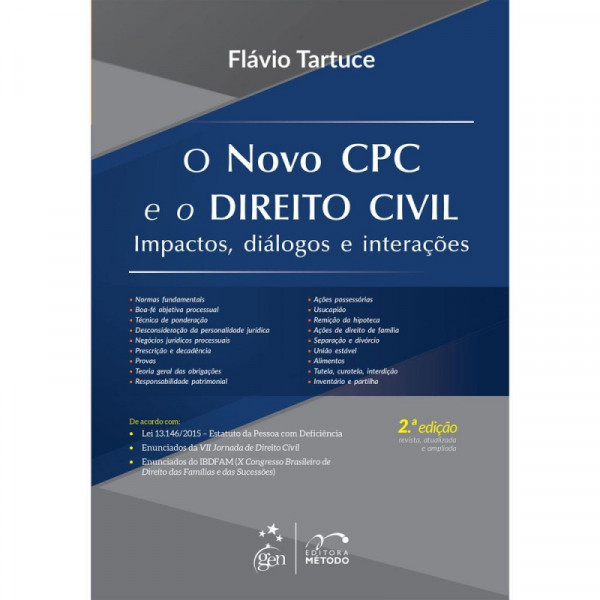 Capa de O novo CPC e o direito civil - FlávioTartuce