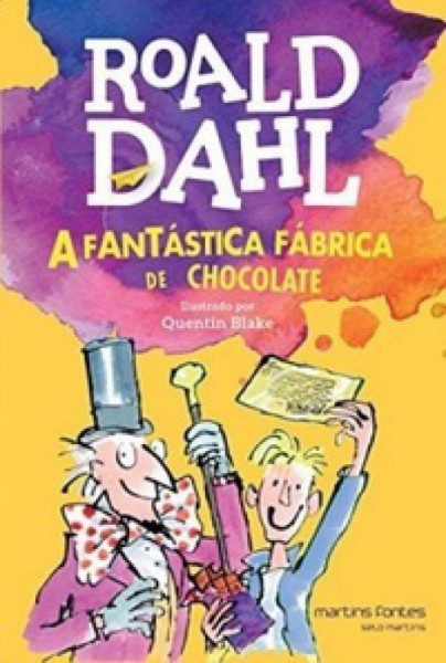 Capa de A fantástica fábrica de chocolate - Roald Dahl