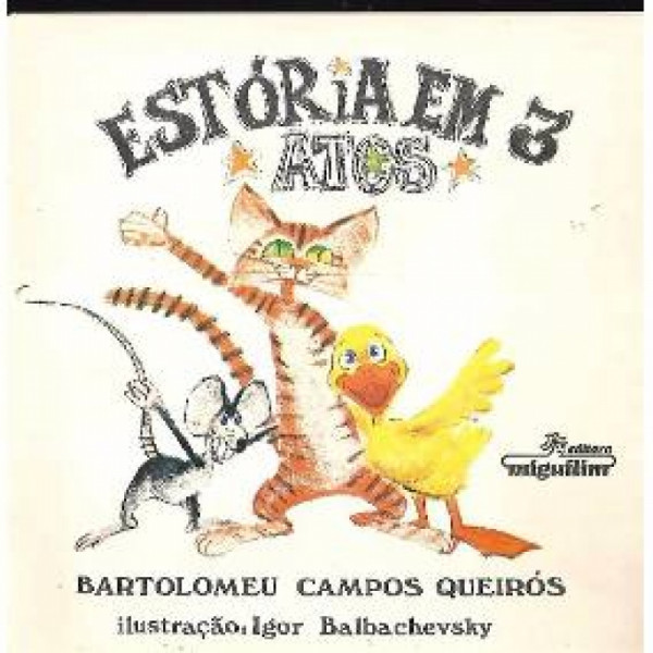 Capa de Estórias em 3 atos - Bartolomeu Campos de Queirós
