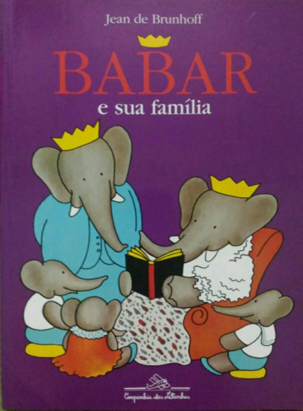 Capa de Babar e Sua Família - Jean de Brunhoff
