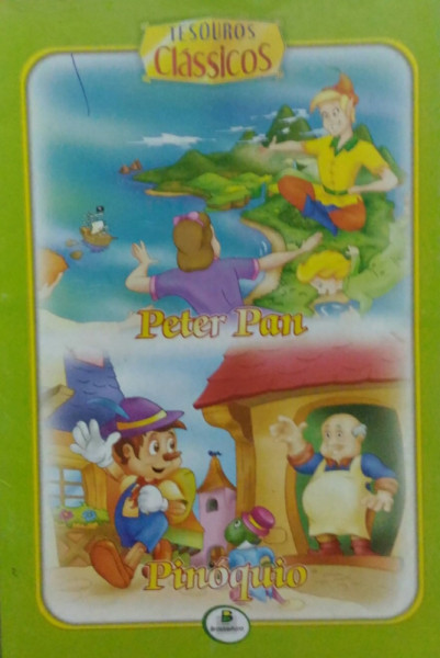Capa de Peter Pan e Pinóquio - Cristina Marques; Roberto Belli