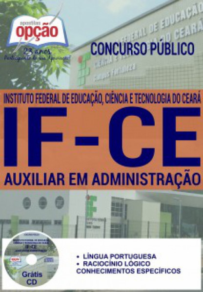 Capa de Auxiliar em Administração Concurso IFCE - 