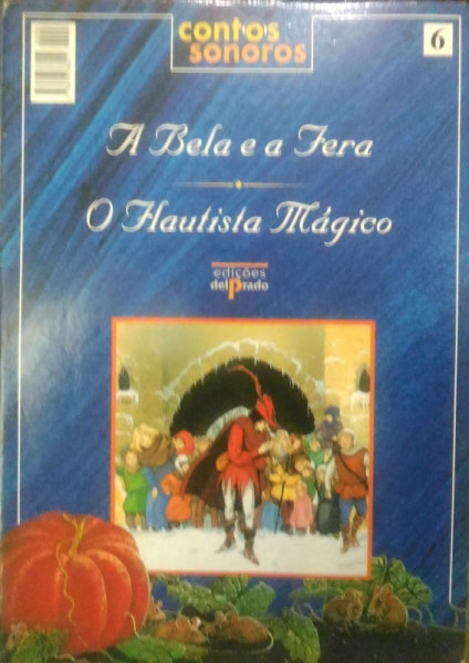 Capa de A Bela e a Fera e O flautista mágico - Contos Populares