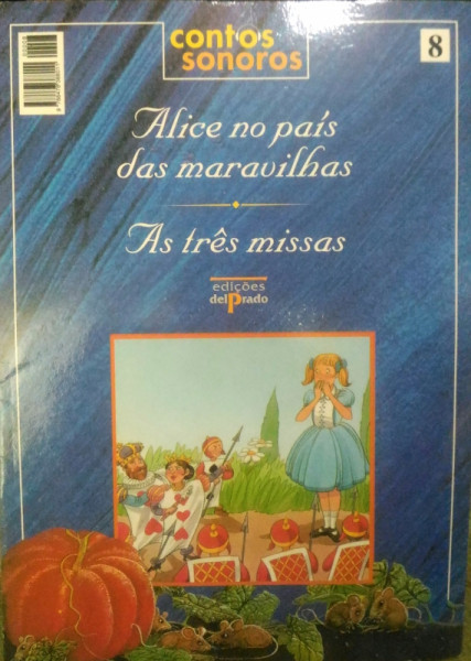 Capa de Alice no País das Maravilhas e As três missas - 