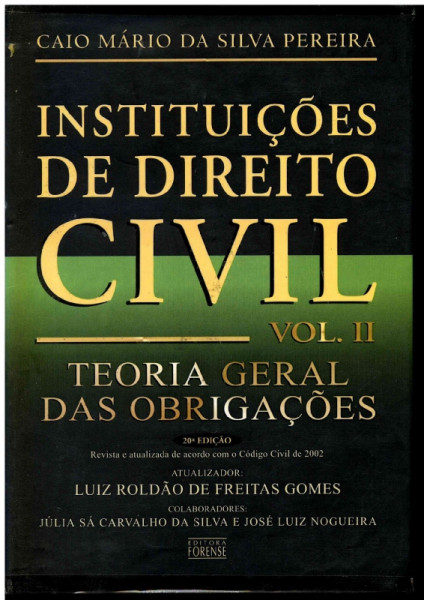 Capa de Instituições de direito civil volume II - Caio Mário da Silva Pereira