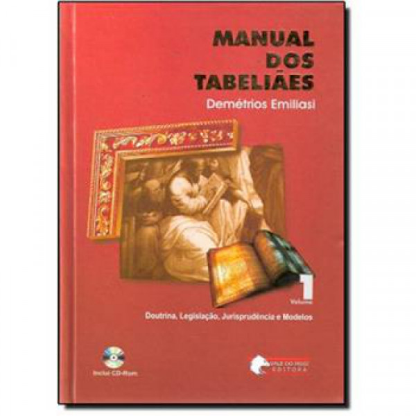 Capa de Manual dos Tabeliães - Vol 1 - Demétrius Emiliasi