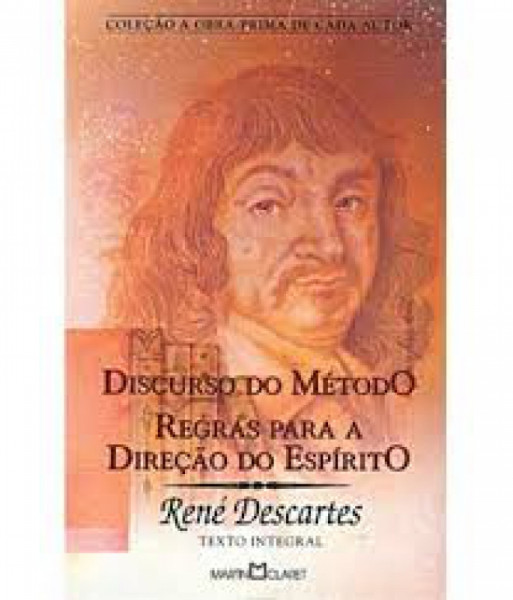 Capa de Discurso do método e Regras para a direção do espírito - René Descartes