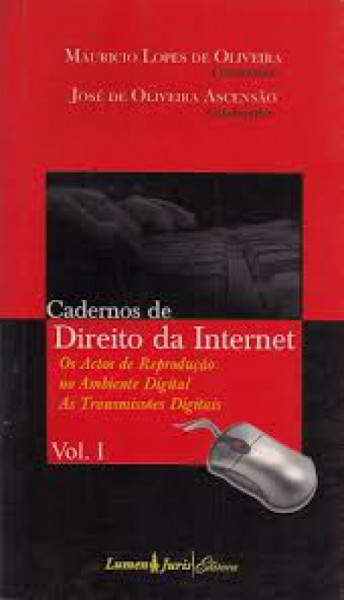 Capa de Cadernos de Direito da Internet I - Maurício Lopes de Oliveira