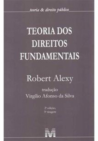 Capa de Teoria dos direitos fundamentais - Robert Alexy