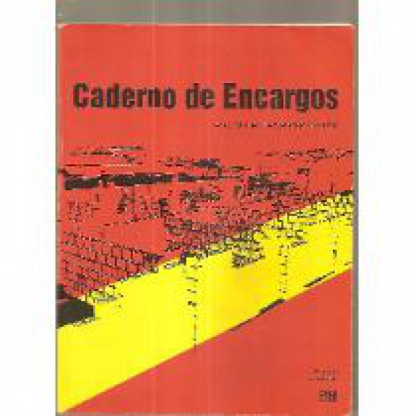 Capa de Caderno de Encargos - Engenheiro Milber Fernandes Guedes