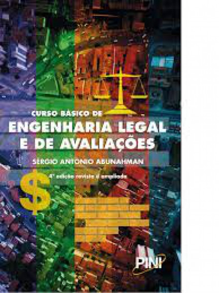 Capa de Curso Básico de Engenharia Legal e de Avaliações - Sérgio Antonio Abunahman