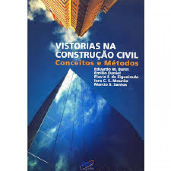 Capa de Vistorias na Construção Civil - Eduardo M. Burin, Emilio Daniel, Flavio F. de Figueiredo, Iara C.S Mourão, Marcio S. Santos