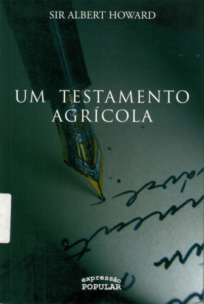 Capa de Um Testamento Agrícola - Sir Albert Howard