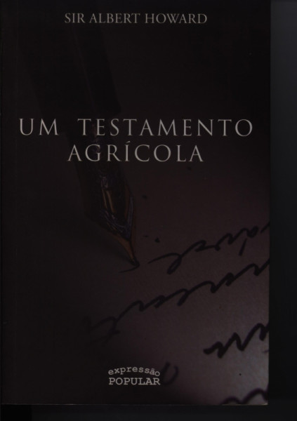 Capa de Um Testamento Agrícola - Sir Albert Howard