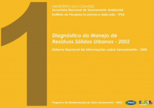 Capa de Diagnóstico do Manejo de Resíduos Sólidos Urbanos - 2002 - Ministério das cidades