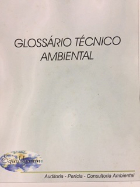 Capa de Glossário Técnico Ambiental - 