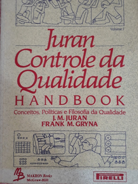 Capa de Controle da Qualidade vol. I - J. M Juran e Frank M. Gryna