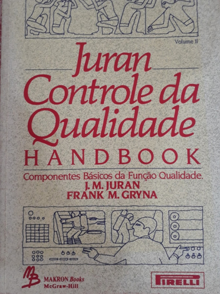 Capa de Controle da Qualidade Vol. II - J. M Juran e Frank M. Gryna