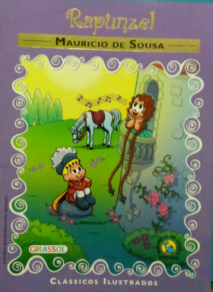 Capa de Rapunzel - Mauricio de Sousa