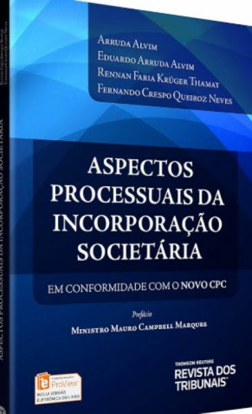 Capa de Aspectos Processuais Da Incorporação Societária - Arruda Alvim