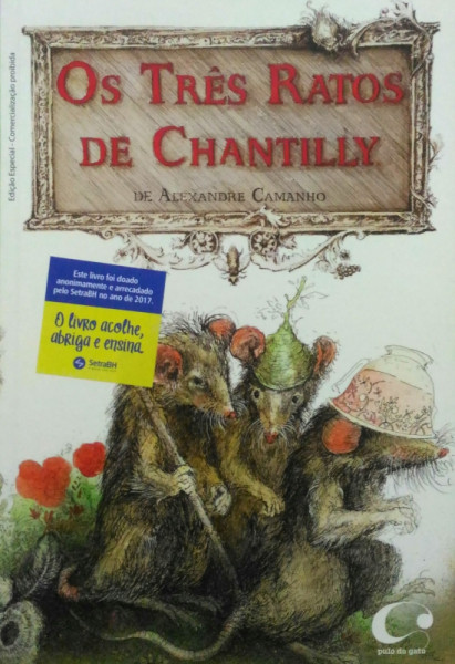 Capa de Os Três Ratos de Chantilly - Alexandre Camanho