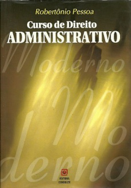 Capa de Curso de direito administrativo - Robertônio Pessoa