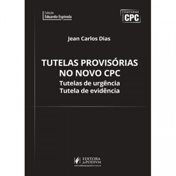 Capa de Tutelas  Provisórias no Novo CPC - Jean Carlos Dias