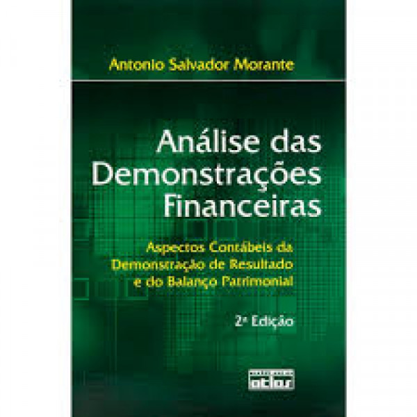 Capa de Análise das Demonstrações Financeiras - Antonio Salvador Morante