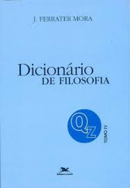 Capa de Dicionário de Filosofia tomo 4 - J. Ferrater Mora