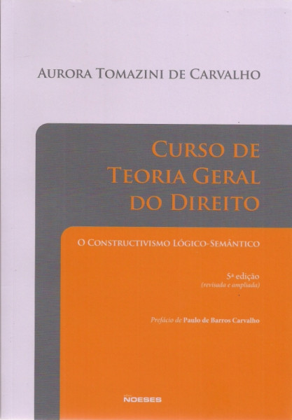 Capa de Curso de teoria geral do direito - Aurora Tomazini de Carvalho