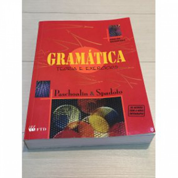 Capa de Gramática Teoria e Exercícios - PASCHOALIN, Maria Aparecida